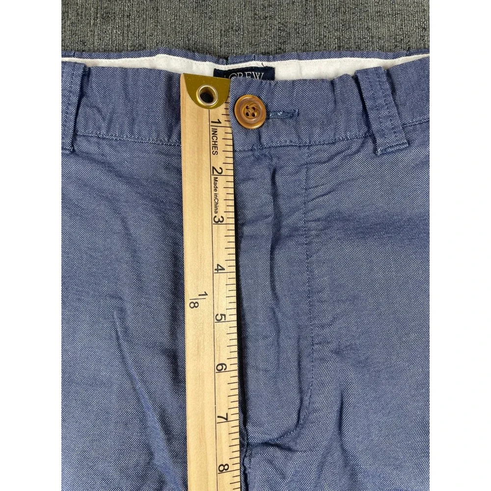 J.Crew Gramercy Mens Blue Micro Pattern Flat Front Shorts Size 32w 9 Inch Inseam